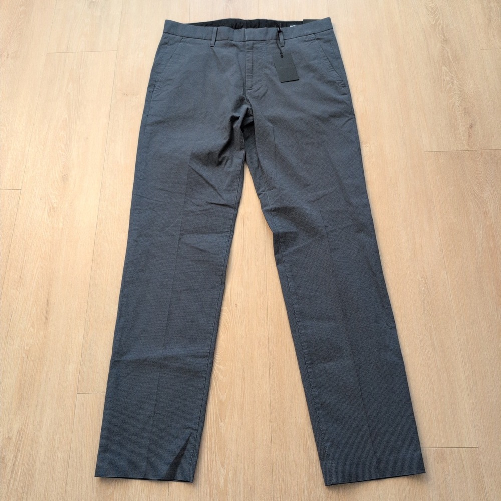 Bonobos Stretch Weekday Warrior Slim Pants 32x32 Thursday Navy Houndstooth NWT